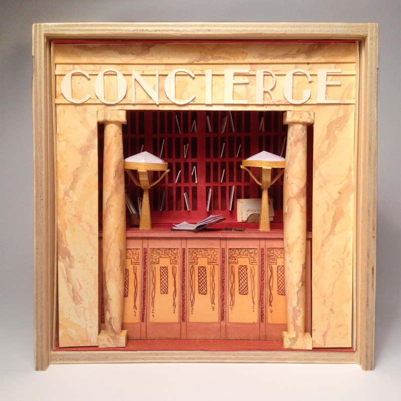 Illustration for article titled This artist makes tiny paper dioramas of Wes Anderson scenes